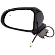 Driver Side Mirror, Power Adjust, Non-Heated, Manual Folding, Paintable, No Signal Light, No Memory, No Puddle Light, No Auto-Dim, With Blind Spot Detection in Glass