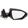 Passenger Side Mirror, Power Adjust, Non-Heated, Manual Folding, Paintable, In-housing Signal Light, No Memory, No Puddle Light, No Auto-Dim, With Blind Spot Light in Glass