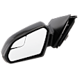 Driver Side Mirror, Power Adjust, Manual Folding, Heated, Paintable, No Signal Light, No Memory, No Puddle Light, No Auto-Dimming, With Blind Spot Glass