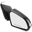 Passenger Side Mirror, Power Adjust, Manual Folding, Heated, Paintable, In-housing Signal Light, No Memory, No Puddle Light, No Auto-Dimming, No Blind Spot Feature