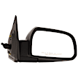 Passenger Side Mirror, Manual Adjust, Manual Folding, Non-Heated, Textured Black, No Signal Light, No Memory, No Puddle Light, No Auto-Dimming, No Blind Spot Feature