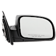 Passenger Side Mirror, Power Adjust, Non-Heated, Manual Folding, Textured Black, No Signal Light, No Memory, No Puddle Light, No Auto-Dim, No Blind Spot Feature