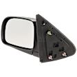 Driver Side Mirror, Power Adjust, Heated, Manual Folding, Textured Black, No Signal Light, No Memory, No Puddle Light, No Auto-Dim, No Blind Spot Feature