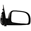 Passenger Side Mirror, Power Adjust, Heated, Manual Folding, Textured Black, No Signal Light, No Memory, No Puddle Light, No Auto-Dim, No Blind Spot Feature