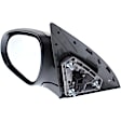 Hatchback Driver Side Mirror, Power Adjust, Heated, Manual Folding, Paintable, In-housing Signal Light, No Memory, No Puddle Light, No Auto-Dim, No Blind Spot Feature