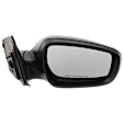 Passenger Side Mirror, Power Adjust, Manual Folding, Heated, Textured Black, No Signal Light, No Memory, No Puddle Light, No Auto-Dimming, No Blind Spot Feature