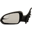 Driver Side Mirror, Power Adjust, Manual Folding, Heated, Paintable, No Signal Light, No Memory, No Puddle Light, No Auto-Dimming, With Blind Spot Glass