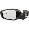 Driver Side Mirror, Power Adjust, Manual Folding, Heated, Paintable, In-housing Signal Light, No Memory, No Puddle Light, No Auto-Dimming, With Blind Spot Glass
