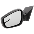 Driver Side Mirror, Power Adjust, Manual Folding, Heated, Paintable, No Signal Light, No Memory, No Puddle Light, No Auto-Dimming, With Blind Spot Glass