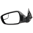 Driver Side Mirror, Power Adjust, Manual Folding, Heated, Paintable, In-housing Signal Light, No Memory, No Puddle Light, No Auto-Dimming, With Blind Spot Glass