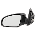 Driver Side Mirror, Power Adjust, Manual Folding, Heated, Paintable, In-housing Signal Light, No Memory, No Puddle Light, No Auto-Dimming, With Blind Spot Detection in Glass
