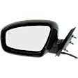 2013 Infiniti JX35 - Driver Side Mirror, For Models Without Premium Package, Power Adjust, Heated, Paintable, Power Folding, No Signal Light, No Blind Spot Feature, No Memory, No Puddle Light, No Auto-Dimming