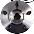 Front, Driver or Passenger Side Wheel Hub, With Bearing, With Sensor, 5 x 4.5 in. Bolt Pattern