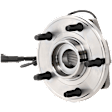 Front, Driver or Passenger Side Wheel Hub, With Bearing, With Sensor, 5 x 5 in. Bolt Pattern