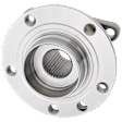 Rear, Driver or Passenger Side Wheel Hub, 5 Lugs, With Bearing