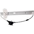 2008 Jeep Wrangler - Front, Driver Side Manual Window Regulator, Without Motor, For Models With Full Door Type
