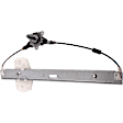 2008 Jeep Wrangler - Front, Driver Side Manual Window Regulator, Without Motor, For Models With Full Door Type