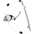 Rear, Passenger Side Power Window Regulator, With Motor