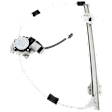 Rear, Passenger Side Power Window Regulator, With Motor