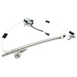 Rear, Passenger Side Power Window Regulator, With Motor