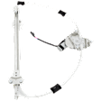 Rear, Passenger Side Power Window Regulator, With Motor