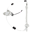 Rear, Driver Side Power Window Regulator, With Motor