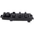 Front, Driver Side Window Switch, Black, 11-Button, 4-Door