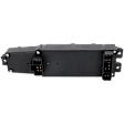 Front, Driver Side Window Switch, Black, 11-Button, 4-Door