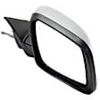Passenger Side Mirror, Power Adjust, Heated, Power Folding, Chrome, In-housing Signal Light, With Memory, With Puddle Light, No Auto-Dimming, With Blind Spot Detection in Glass