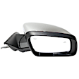 Passenger Side Mirror, Power Adjust, Heated, Power Folding, Chrome, In-housing Signal Light, With Memory, With Puddle Light, No Auto-Dimming, With Blind Spot Detection in Glass