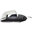Passenger Side Mirror, Power Adjust, Heated, Power Folding, Chrome, In-housing Signal Light, With Memory, With Puddle Light, No Auto-Dimming, With Blind Spot Detection in Glass