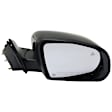 Passenger Side Mirror, Power Adjust, Heated, Power Folding, Paintable, In-housing Signal Light, No Memory, With Puddle Light, No Auto-Dim, With Blind Spot Detection in Glass