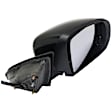 Passenger Side Mirror, Power Adjust, Heated, Power Folding, Paintable, In-housing Signal Light, No Memory, With Puddle Light, No Auto-Dim, With Blind Spot Detection in Glass