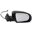 Passenger Side Mirror, Power Adjust, Heated, Power Folding, Paintable, In-housing Signal Light, With Memory, With Puddle Light, No Auto-Dim, With Blind Spot Detection in Glass
