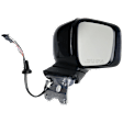 Passenger Side Mirror, Power, Manual Folding, Heated, Paintable, In-housing Signal Light, No Memory, No Puddle Light, No Auto-Dimming, No Blind Spot Feature