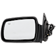 Driver Side Mirror, Power Adjust, Manual Folding, Heated, Textured Black, No Signal Light, No Memory, No Puddle Light, No Auto-Dimming, No Blind Spot Feature