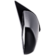 Passenger Side Mirror, Power Adjust, Manual Folding, Heated, Textured Black, No Signal Light, No Memory, No Puddle Light, No Auto-Dimming, No Blind Spot Feature