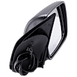 Passenger Side Mirror, Power Adjust, Manual Folding, Heated, Textured Black, No Signal Light, No Memory, No Puddle Light, No Auto-Dimming, No Blind Spot Feature