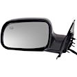 Driver Side Mirror, Power Adjust, Manual Folding, Heated, Textured Black, No Signal Light, No Memory, No Puddle Light, No Auto-Dimming, No Blind Spot Feature