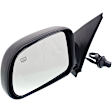 Driver Side Mirror, Power Adjust, Manual Folding, Heated, Textured Black, No Signal Light, No Memory, No Puddle Light, No Auto-Dimming, No Blind Spot Feature