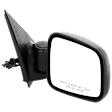 Passenger Side Mirror, Power Adjust, Manual Folding, Non-Heated, Textured Black, No Signal Light, No Memory, No Puddle Light, No Auto-Dimming, No Blind Spot Feature