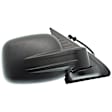 Passenger Side Mirror, Power Adjust, Manual Folding, Heated, Textured Black, No Signal Light, No Memory, No Puddle Light, No Auto-Dimming, No Blind Spot Feature