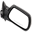 Passenger Side Mirror, Power Adjust, Manual Folding, Non-Heated, Textured Black, No Signal Light, No Memory, No Puddle Light, No Auto-Dimming, No Blind Spot Feature