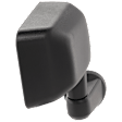 Passenger Side Mirror, Manual Adjust, Manual Folding, Non-Heated, Textured Black, No Signal Light, No Memory, No Puddle Light, No Auto-Dimming, No Blind Spot Feature