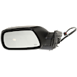 Driver Side Mirror, Power Adjust, Manual Folding, Heated, Textured Black, No Signal Light, With memory, No Puddle Light, No Auto-Dimming, No Blind Spot Feature