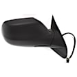 Passenger Side Mirror, Power Adjust, Manual Folding, Heated, Textured Black, No Signal Light, With memory, No Puddle Light, No Auto-Dimming, No Blind Spot Feature