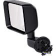 Driver Side Mirror, Power Adjust, Manual Folding, Heated, Textured Black, No Signal Light, No Memory, No Puddle Light, No Auto-Dimming, No Blind Spot Feature