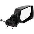 Passenger Side Mirror, Power Adjust, Manual Folding, Heated, Textured Black, No Signal Light, No Memory, No Puddle Light, No Auto-Dimming, No Blind Spot Feature