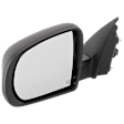 Driver Side Mirror, Power Adjust, Heated, Manual Folding, Textured Black, No Signal Light, No Memory, No Puddle Light, No Auto-Dim, No Blind Spot Feature