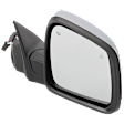 Passenger Side Mirror, Power Adjust, Heated, Manual Folding, Chrome, In-housing Signal Light, With Memory, No Puddle Light, No Auto-Dim, With Blind Spot Detection in Glass